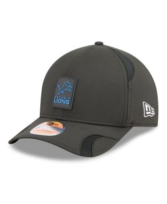 New Era - Men's Black Detroit Lions 2025 Sideline M-crown 9FORTY Adjustable Hat