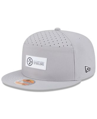 New Era - Men's Gray Pittsburgh Steelers 2025 Sideline Split Panel 9FIFTY Snapback Hat