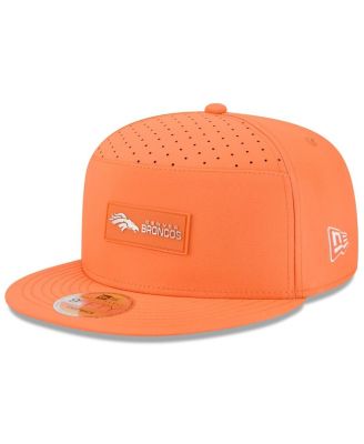New Era - Men's Orange Denver Broncos 2025 Sideline Split Panel 9FIFTY Snapback Hat