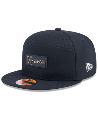 New Era - Men's Navy Houston Texans 2025 Sideline H-Town Split Panel 9FIFTY Snapback Hat