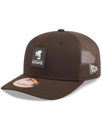 New Era - Men's Brown Cleveland Browns 2025 Sideline Throwback 9SEVENTY Trucker Adjustable Hat