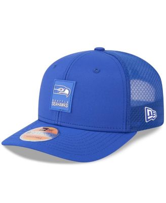 New Era - Men's Royal Seattle Seahawks 2025 Sideline Throwback 9SEVENTY Trucker Adjustable Hat