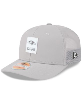 New Era - Men's Gray Baltimore Ravens 2025 Sideline 9SEVENTY Adjustable Trucker Hat