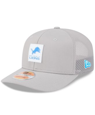 New Era - Men's Gray Detroit Lions 2025 Sideline 9SEVENTY Adjustable Trucker Hat