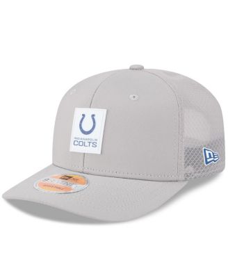 New Era - Men's Gray Indianapolis Colts 2025 Sideline 9SEVENTY Adjustable Trucker Hat