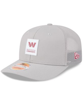 New Era - Men's Gray Washington Commanders 2025 Sideline 9SEVENTY Adjustable Trucker Hat