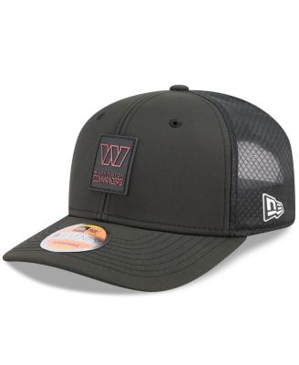 New Era - Men's Black Washington Commanders 2025 Sideline 9SEVENTY Trucker Adjustable Hat