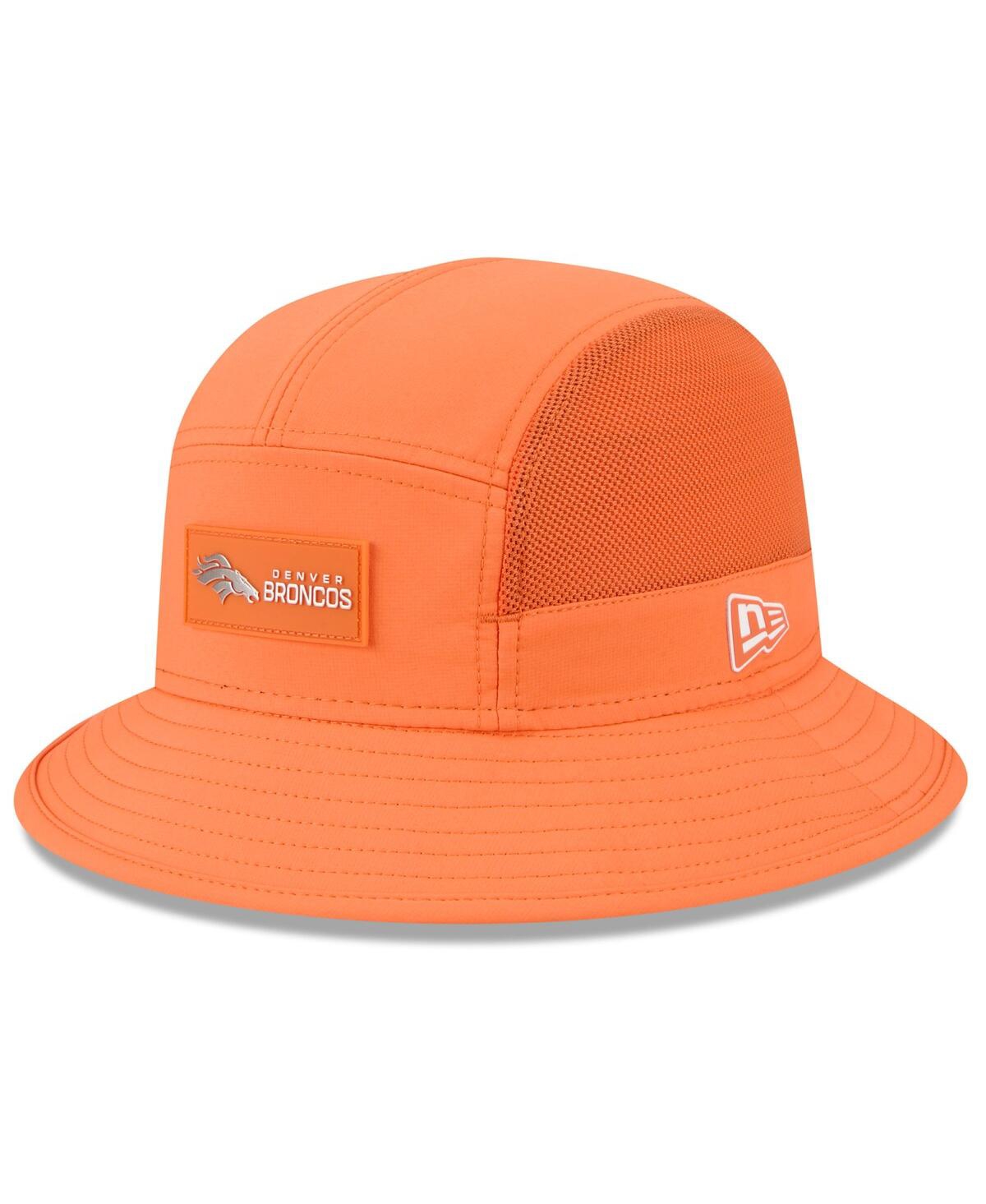 New Era Men's Orange Denver Broncos 2025 Sideline Bucket Hat In Orange