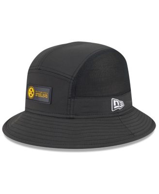 New Era - Men's Black Pittsburgh Steelers 2025 Sideline Bucket Hat