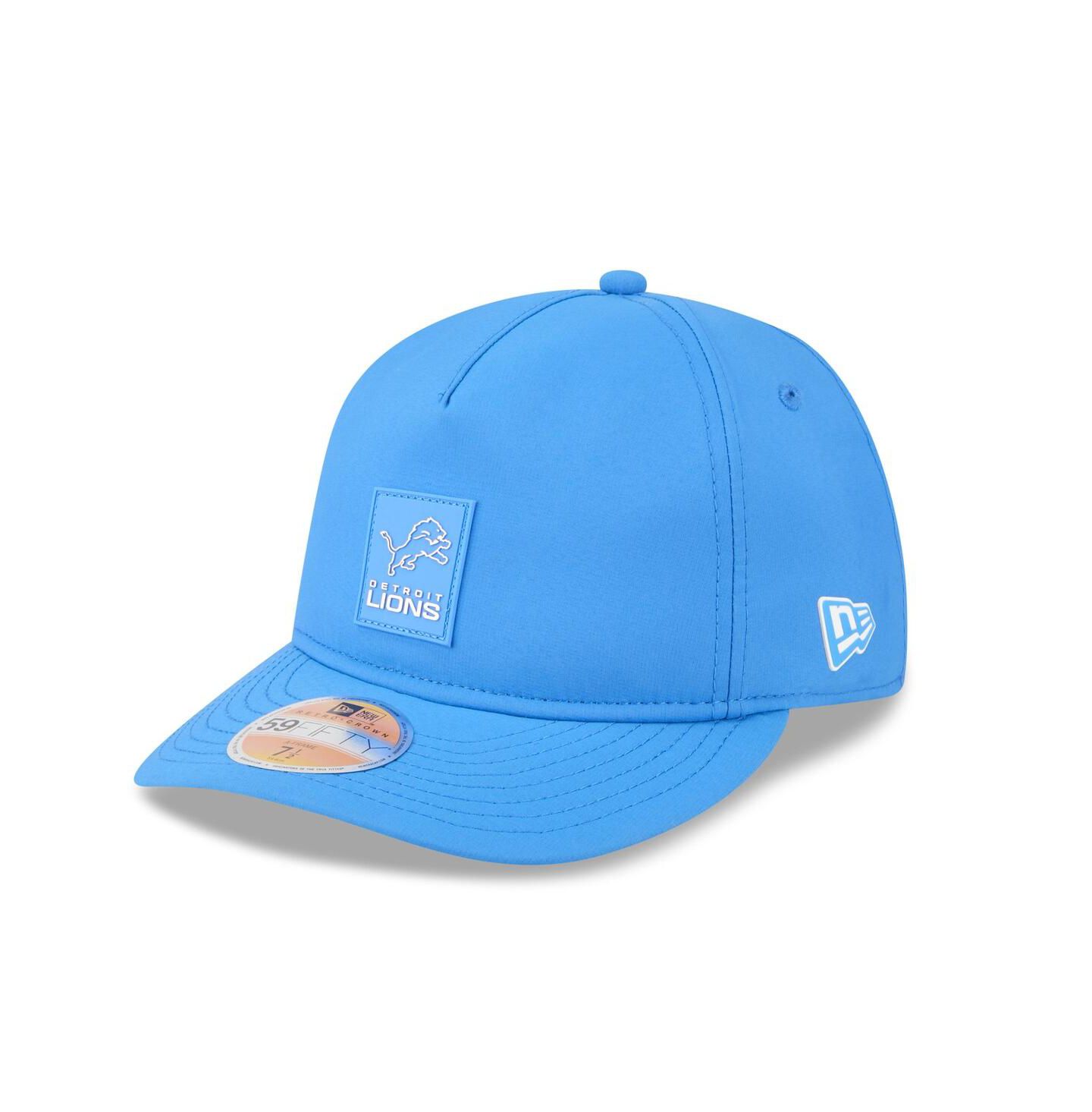 Мужская кепка New Era Blue Detroit Lions 2025 Sideline Retro Crown 59FIFTY Fitted Hat — фото 1
