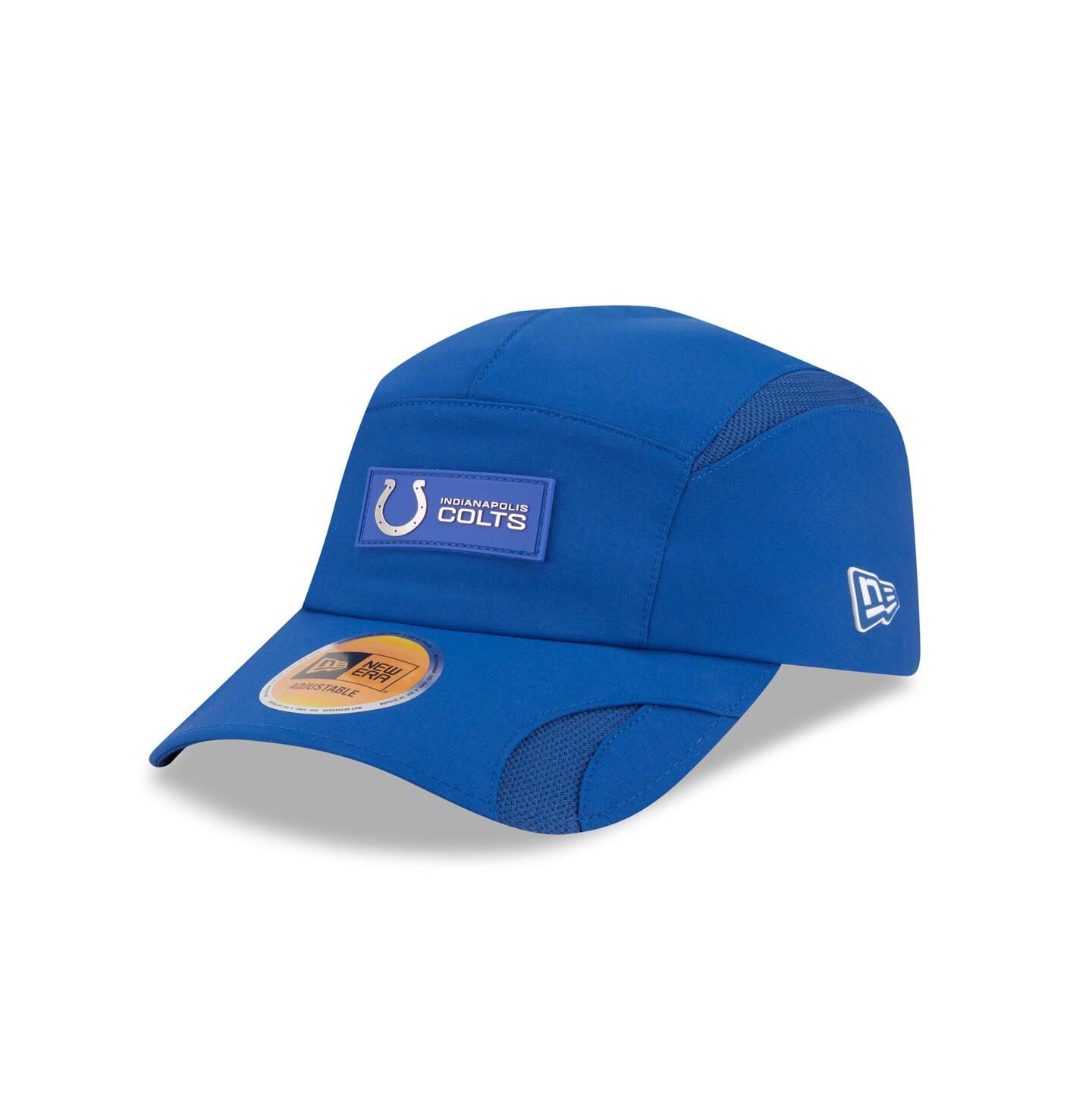 Мужская кепка New Era Royal Indianapolis Colts 2025 Sideline Runner Adjustable Hat — фото 1