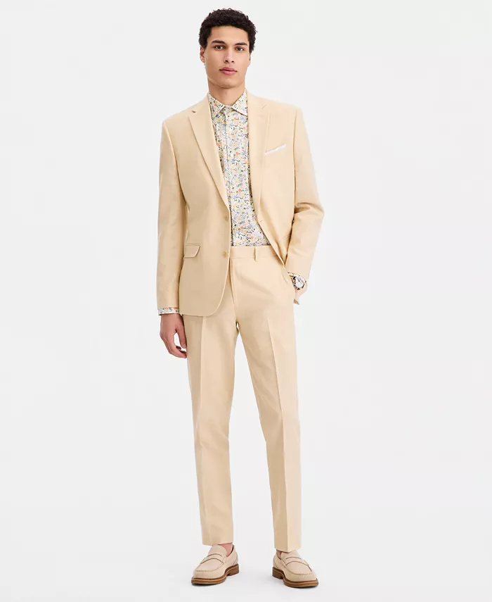 Men's Slim-Fit Linen-Blend Suit Separates - thumbnail 9