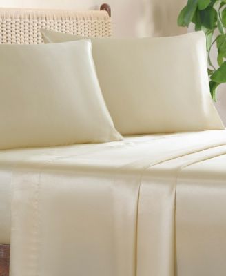 Silky Satin 3-Pc. Sheet Set, Twin XL