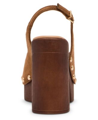 Women's Xanadu Wooden Platform Slingback Pumps