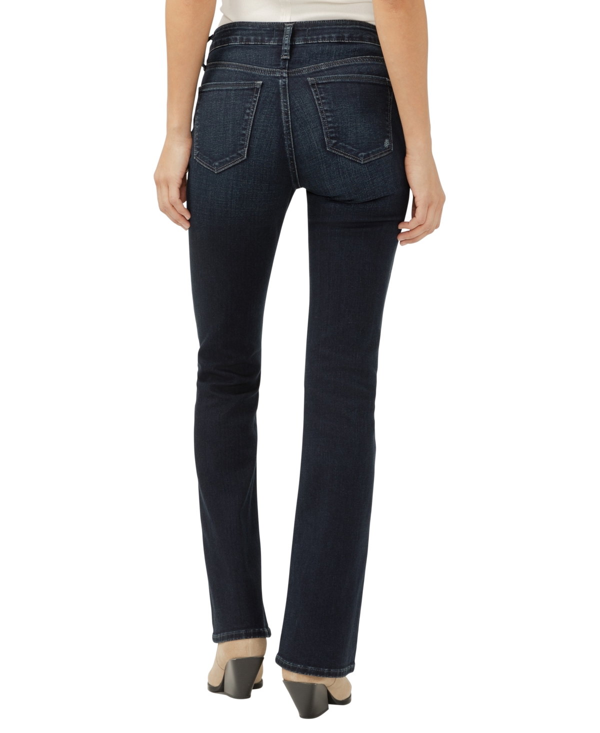 Silver Jeans Co. Suki Curvy Mid Rise Bootcut Jeans In Orange