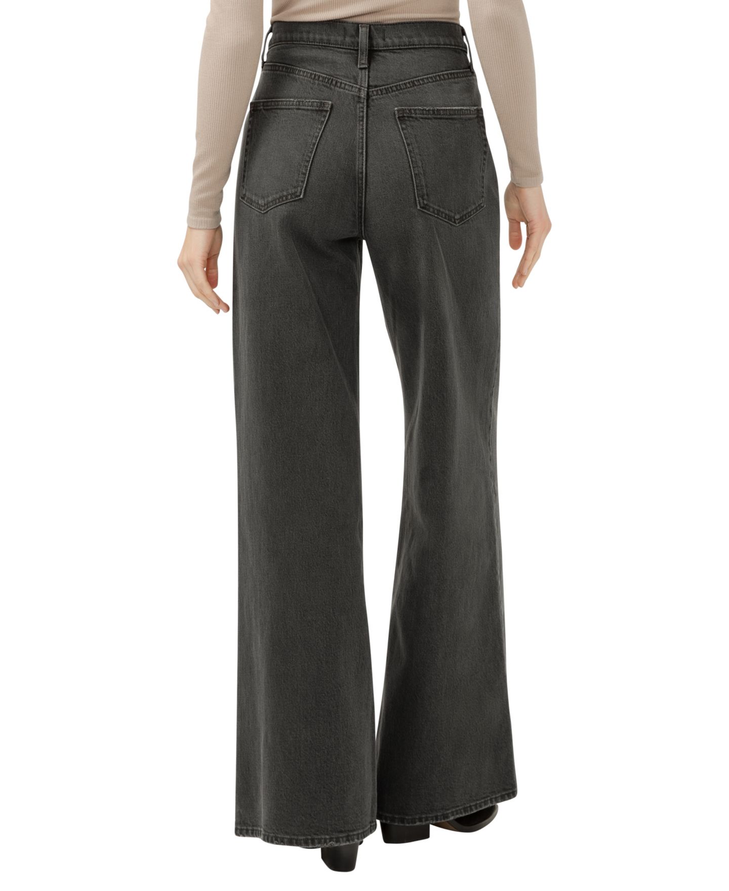 Женские джинсы Silver Jeans Co. Highly Desirable High Rise Ultra Wide Leg, цвет: Пепельный — фото 3