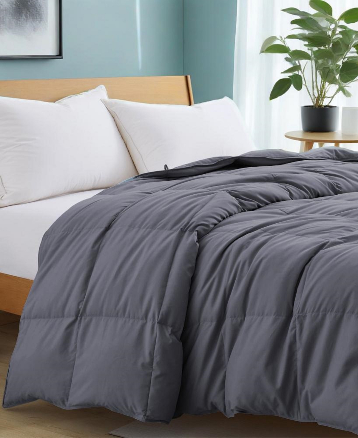 Unikome Noiseless Lightweight Goose Feather Down Comforter