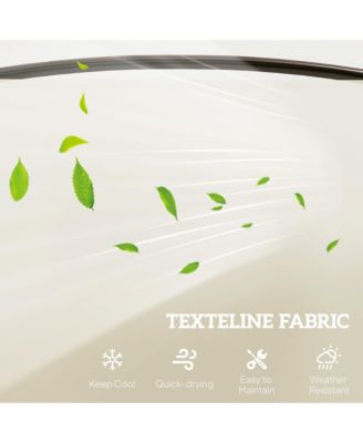 2-Person Outdoor Glider Bench with Center Table,