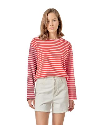 Women's Stripe Color Block Shirt