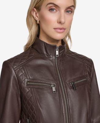 Women's Mikel Racer Leather Jacket