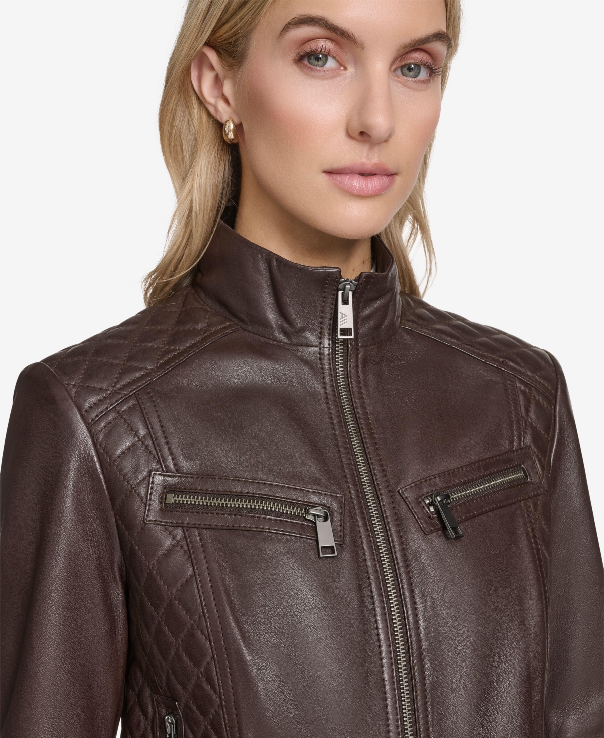 Andrew Marc Women's Mikel Racer Leather Jacket