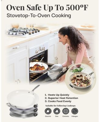 Natural Collection 14 in. Ceramic Nonstick Skillet