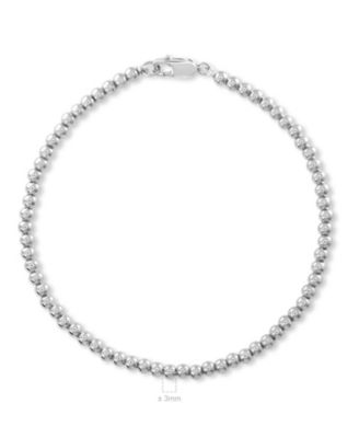Beaded Ball Bracelet in Sterling Silver, in