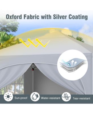 10 X 10 FT Pop up Canopy Tent Outdoor Easy Setup Sunshade with Wheeled Bag