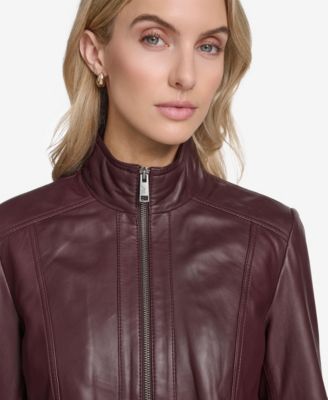 Women's Rowan Leather Racer Jacket