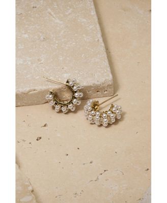 Millie Mini Pearl Hoops