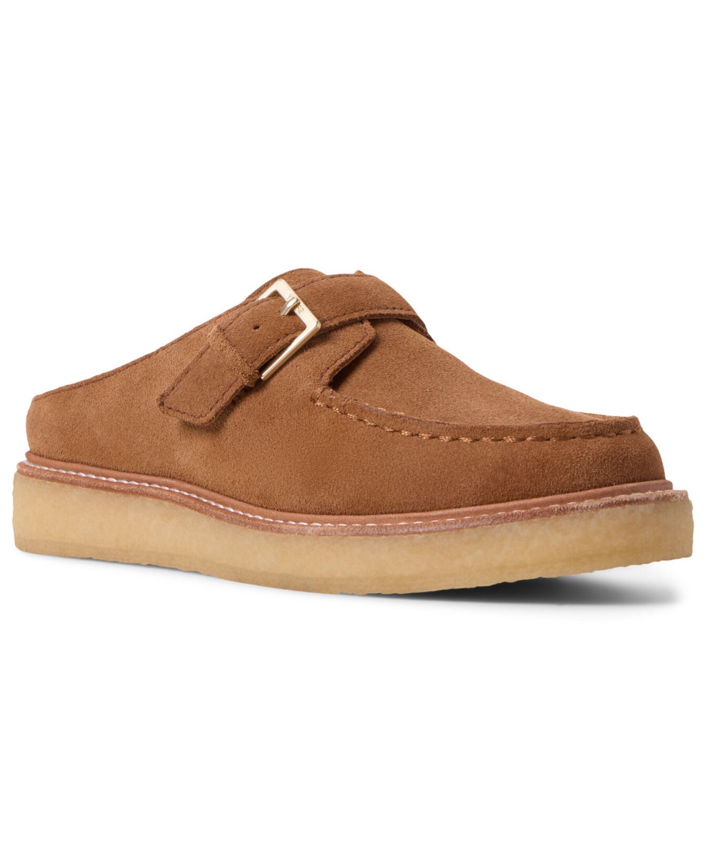 Женские сабо Sperry Captain's Oxford Round Toe Crepe Mules, цвет: Рыжевато-коричневый — фото 1
