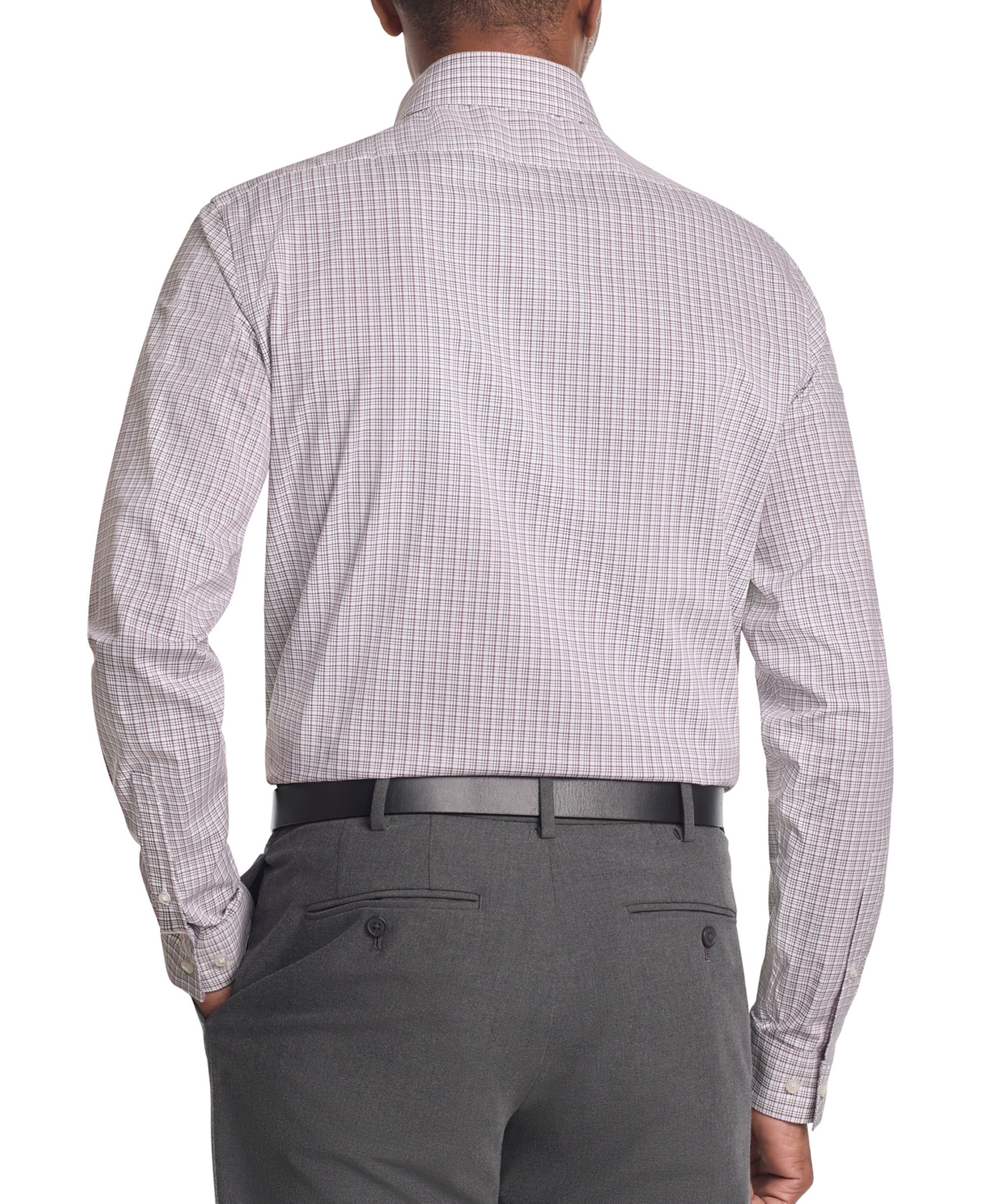 Calvin Klein Men's Stretch Collar Slim Fit Dress Shirt In Gray