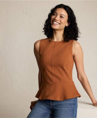 Women's Sleeveless Starfish Peplum Top