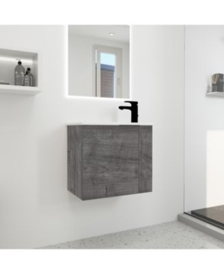 22 Inch Floating Vanity with Sink and Soft-Close Door for Compact Bathrooms