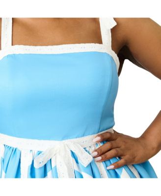 Plus Size Chevron Eyelet Swing Dress