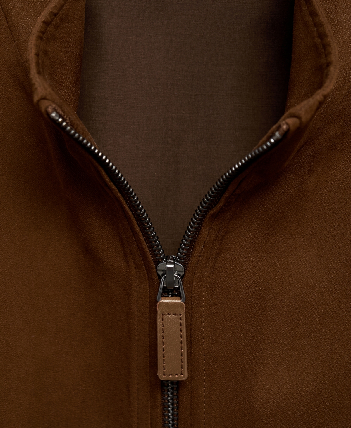 Mango Men's Suede Leather-Effect Jacket
