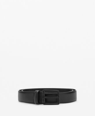 MANGO - Men's Buckle Leather Belt