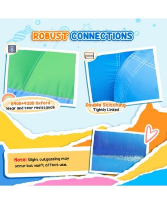 8 in 1 Inflatable Bounce House Water Slide with 550W High Power Blower