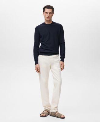 Men's Microstructure Cotton Knitted Sweater