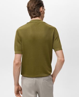 Men's Fine-Knit Cotton Polo Shirt