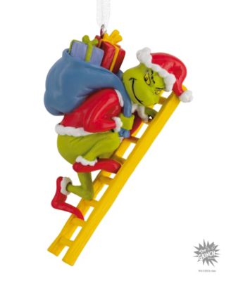 Dr. Seuss's The Grinch on Ladder Christmas Tree Ornament
