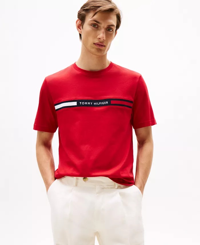 Men's Chest Insert Logo Short-Sleeve T-Shirt