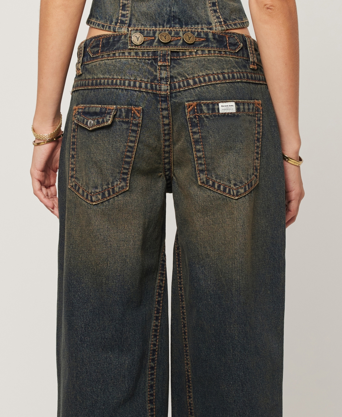 Abrand 99 Low Baggy Utility Hillary In Blue