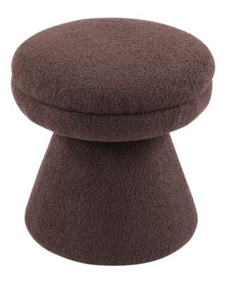 Silas 18" Mushroom Upholstered Ottoman