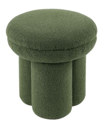 Ronan 18" Mushroom Upholstered Ottoman