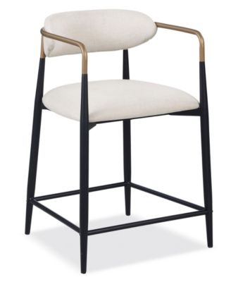 2-Pc. Darcy Metal Upholstered Counter Height Chair Set