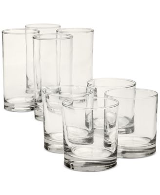 Arch Studio - Double Old-Fashioned and Highball Glasses, Set of 8