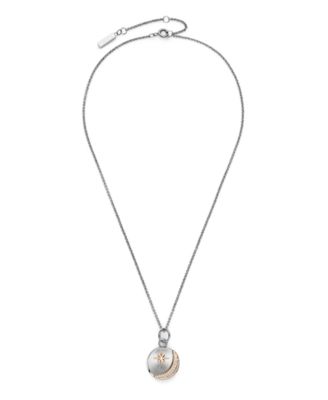 Celestial Star Silver Tone Stainless Steel Necklace