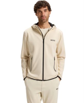 Hugo Boss - BOSS by  Men's Active Stretch-Gabardine Zip-Up Hoodie