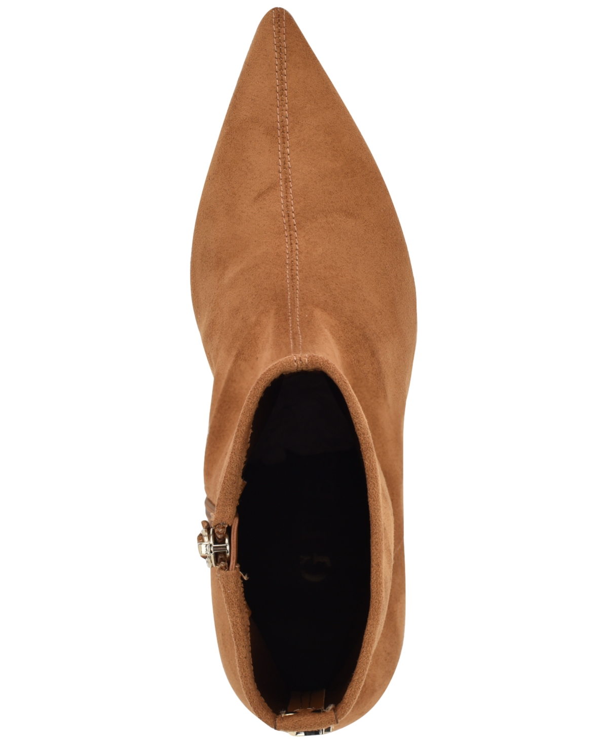 Guess Women's Yanka Pointed Toe Kitten Heel Dress Booties In Brown